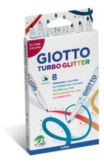 HIDROCOR GIOTTO TURBO GLITTER ESTOJO 8 CORES