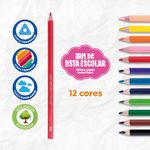 LAPIS COR MEGA SOFTCOLOR TRIS 12COR 