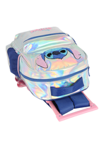 MOCHILA COM RODAS STITCH - PRATA HOLOGRÁFICO