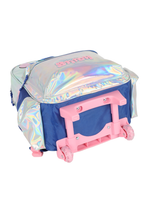 MOCHILA COM RODAS STITCH - PRATA HOLOGRÁFICO