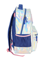 MOCHILA PRATA HOLOGRÁFICO STITCH - LUXCEL