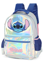 MOCHILA PRATA HOLOGRÁFICO STITCH - LUXCEL