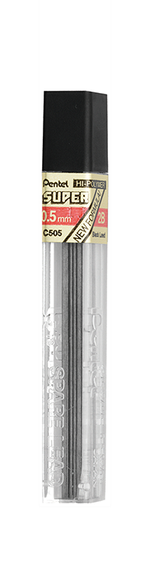 GRAFITE PENTEL - HI-POLYMER SUPER - 0,5MM 2B