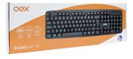 Teclado USB OEX TC10 Basic ABNT2 Preto com Fio Plug & Play Silencioso