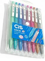 CIS CLICK RT CANETA RETRATIL ESF.0,7MM ESTOJO C/8