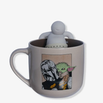 CANECA 350ML C/INFUSOR P/ CHÁ THE MANDALORIAN BABY YODA