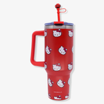 CANECAO TUMBLER C/PINGENTE 1,15LT HELLO KITTY ROSTINHOS