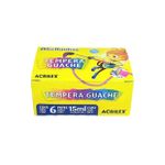 TEMPERA GUACHE/15ML 6 CORES