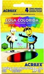 COLA COLORIDA 23G 4CORES ACRILEX