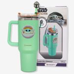 CANECAO TUMBLER C/PINGENTE 1,15LT BABY YODA  STAR WARS 
