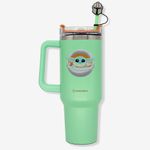 CANECAO TUMBLER C/PINGENTE 1,15LT BABY YODA  STAR WARS 