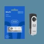 PEN DRIVE 64 GB TWIST PRETO USB 2.0 PD590 MULTILASER