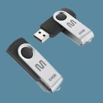 PEN DRIVE 64 GB TWIST PRETO USB 2.0 PD590 MULTILASER
