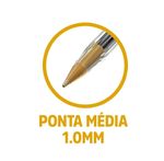 Caneta Esferográfica Bic Cristal Média 50 Uni Preta