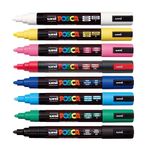 CANETA POSCA PC-5M ESTOJO C/8 CORES