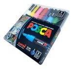 Estojo Caneta Uni Posca Pc-3m 8 Cores