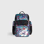 Mochila One Go Print Iguanas Roxo/Azul 45L arena