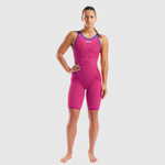 Maiô de Natação Powerskin Veloce Open Back Rosa/Violeta arena - Edição Limitada