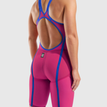Maiô de Natação Powerskin Veloce Open Back Rosa/Violeta arena - Edição Limitada