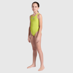 Maiô de Natação Infantil Maxlife Team Tech Solid Verde Claro arena