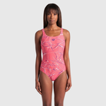 Maiô de Natação Maxlife Water Swim Rosa/Roxo arena