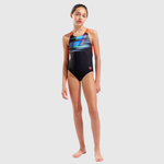 Maiô de Natação Maxfit Fading V Infantil arena