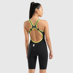 Maiô Powerskin Carbon Air Open Back Preto/Azul arena - Edição Limitada