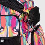 Mochila One Go Print Branco/Rosa 45L arena