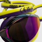 Óculos de Natação Python Mirror Fumê Violeta e Verde arena