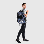 Mochila One Go Print Azul Marinho/Preto Estampado 45L arena