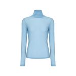 Blusa Segunda Pele  Gola Alta Azul Glacial