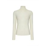 Blusa  Segunda Pele Modelo Gola Alta Marfim