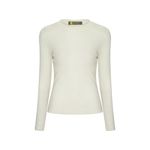 Blusa Segunda Pele Gola Careca Marfim