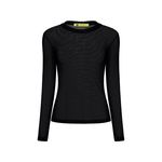 Blusa Segunda Pele Gola Careca Preta
