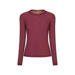 Blusa  Segunda Pele Gola Careca Vinho