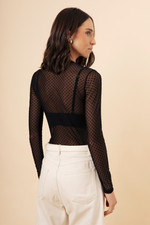 Blusa Segunda Pele Sem Gola Preta
