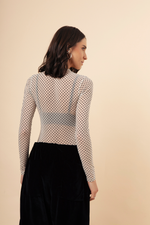 Blusa Segunda Pele Sem Gola Off White