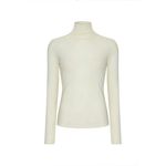 Blusa  Segunda Pele Modelo Gola Alta Marfim