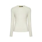 Blusa Segunda Pele Gola Careca Marfim