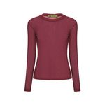 Blusa  Segunda Pele Gola Careca Vinho
