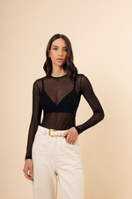 Blusa Segunda Pele Sem Gola Preta