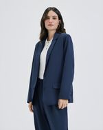 Blazer Feminino Oversized Em Crepe