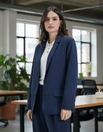 Blazer Feminino Oversized Em Crepe