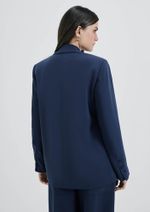 Blazer Feminino Oversized Em Crepe