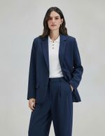 Blazer Feminino Oversized Em Crepe