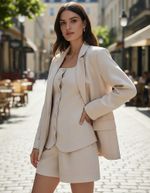 Blazer Feminino Oversized Em Crepe