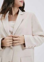 Blazer Feminino Oversized Em Crepe