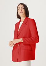 Blazer Feminino Alongado Em Alfaiataria