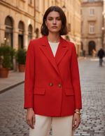 Blazer Feminino Alongado Em Alfaiataria