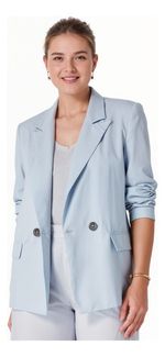 Blazer Feminino Alongado Em Alfaiataria